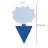 Plaque engluée bleu COLTRAP FLEUR 2 faces (x10)