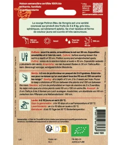 semences Potiron bleu de Hongrie