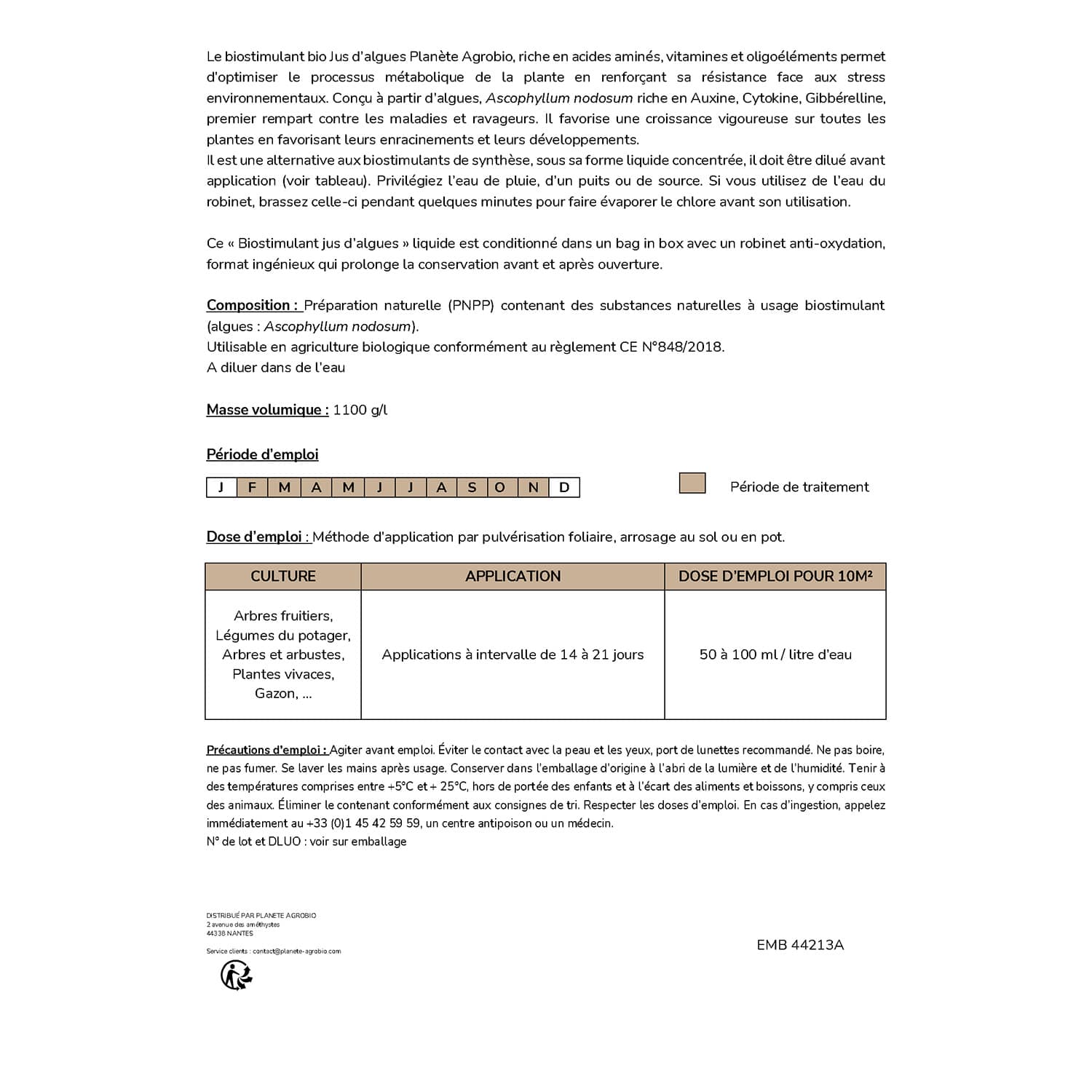 Biostimulant jus d'algues 1.5L – Image 5