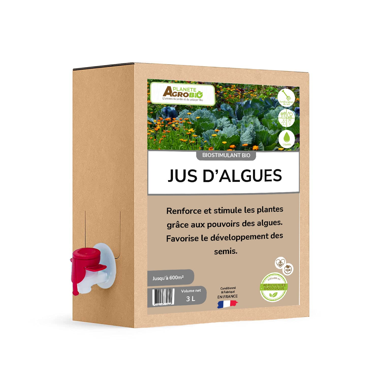 Biostimulant jus d'algues 3L