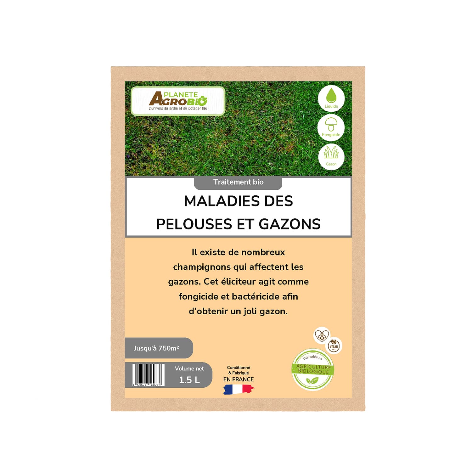 Traitement bio maladies des pelouses et gazons 1.5L – Image 2