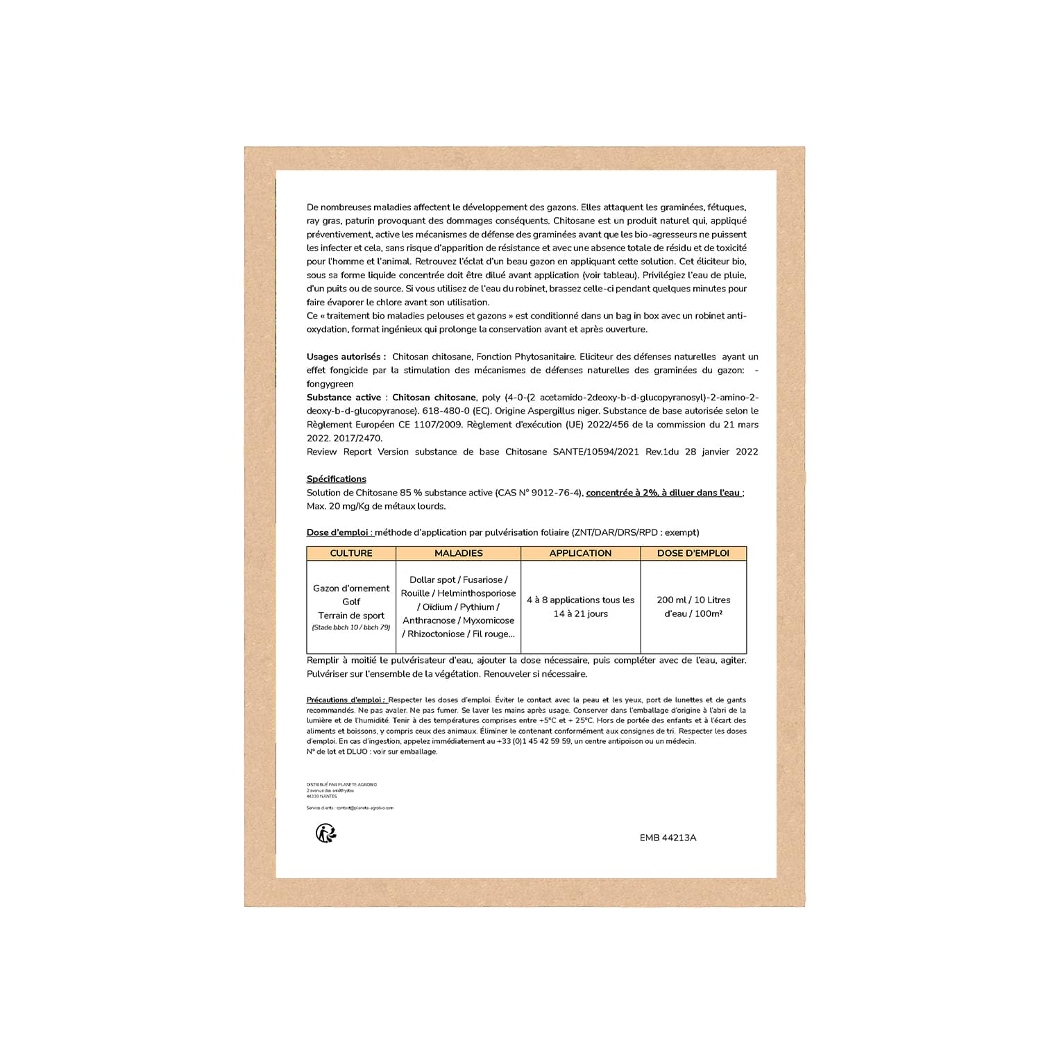 Traitement bio maladies des pelouses et gazons 3L – Image 3