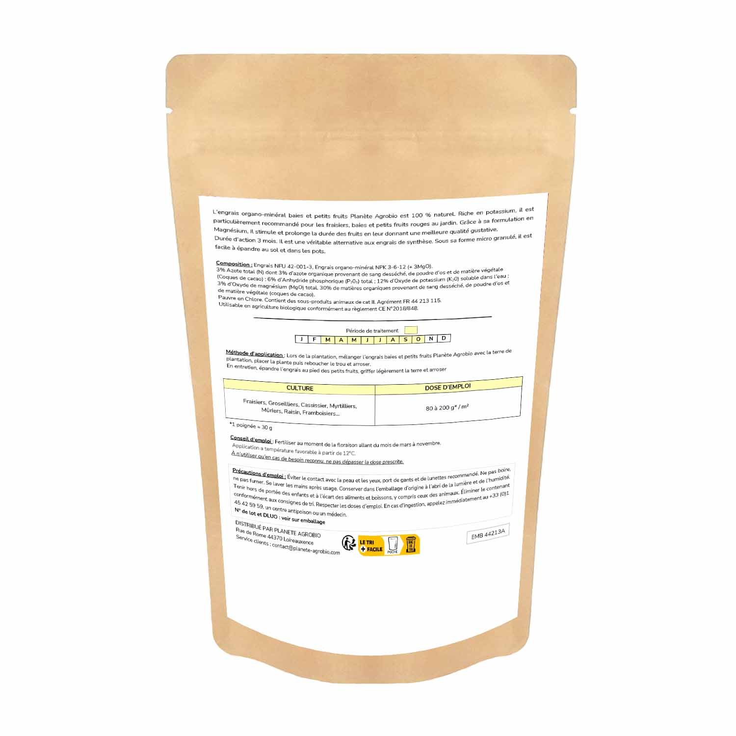 Engrais micro granulés baies et petits fruits 1.5kg (NPK 3-6-12) – Image 2