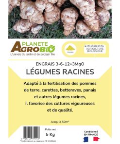 Engrais micro granulés légumes racines 5kg (NPK 3-6-12) – Image 3