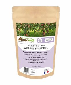 Engrais micro granulés arbres fruitiers 1.5kg (NPK 6-5-10)