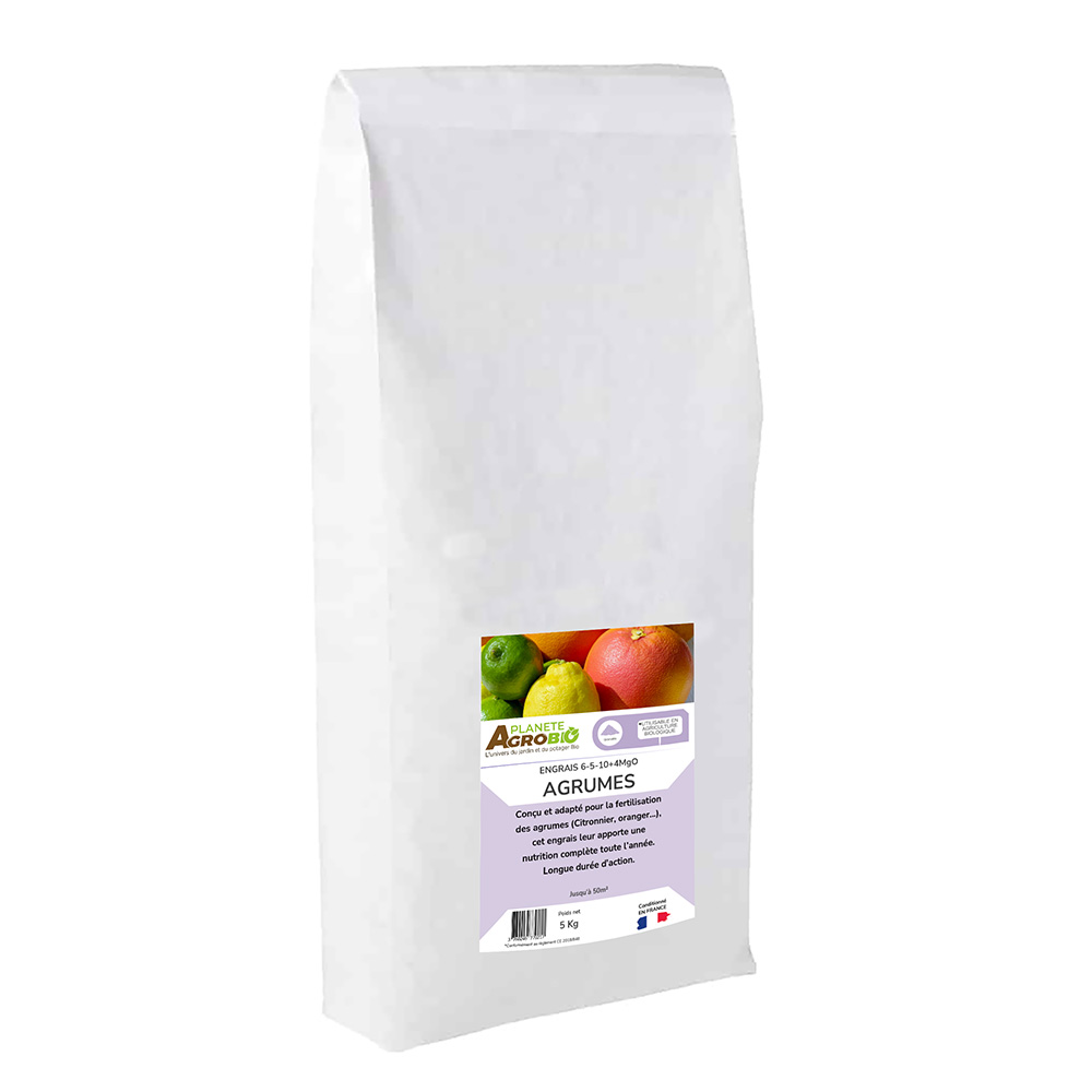 Engrais micro granulés agrumes 5Kg (NPK 6-5-10)