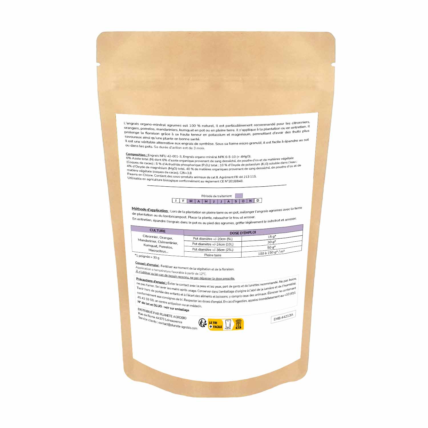 Engrais micro granulés agrumes 1.5Kg (NPK 6-5-10) – Image 2