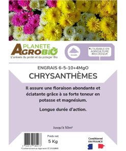 Engrais micro granulés chrysanthèmes 5Kg (NPK 6-5-10) – Image 3