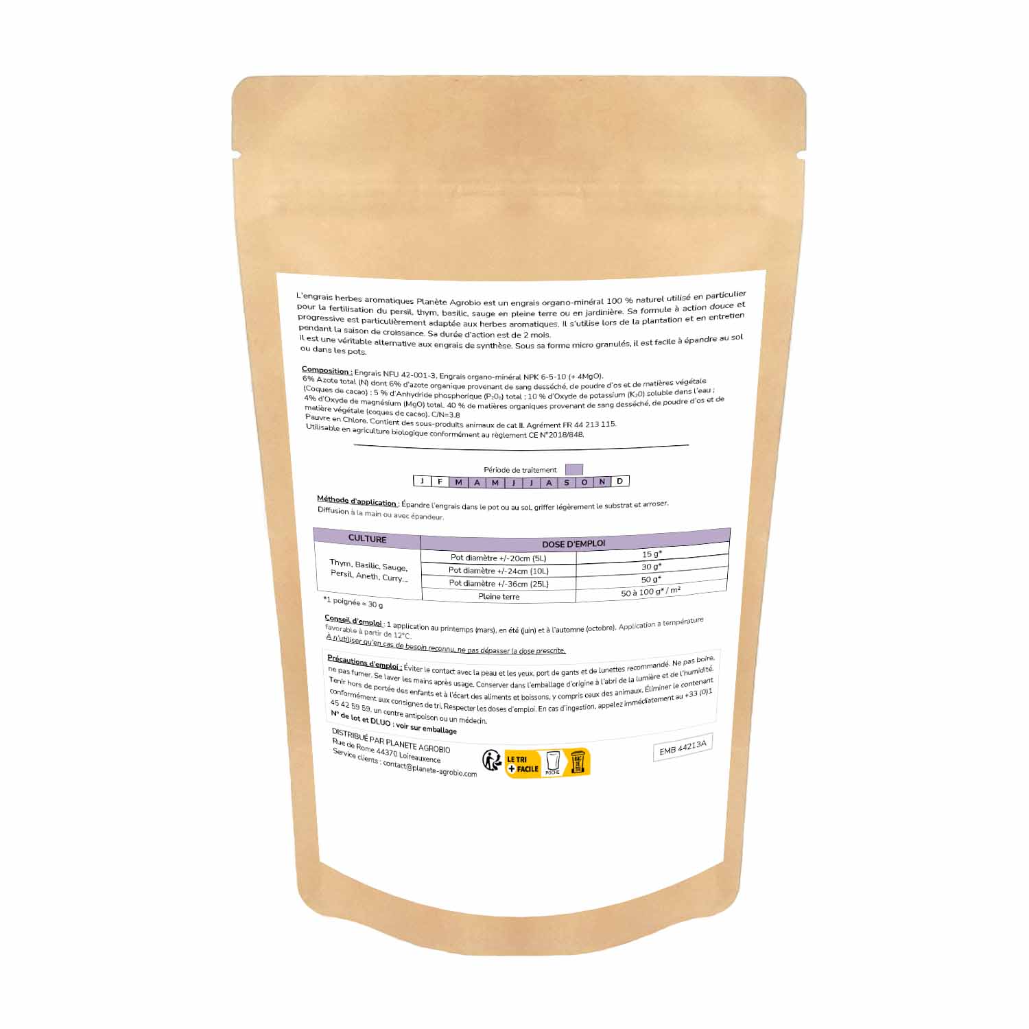 Engrais micro granulés herbes aromatiques 1.5kg (NPK 6-5-10) – Image 2