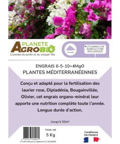 Engrais micro granulés plantes méditerranéennes 5kg (NPK 6-5-10) – Image 3