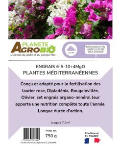 Engrais micro granulés plantes méditerranéennes 750g (NPK 6-5-10) – Image 3