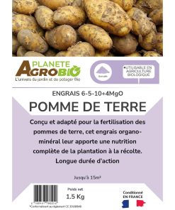 Engrais micro granulés pomme de terre 1.5Kg (NPK 6-5-10) – Image 3