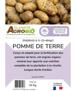 Engrais micro granulés pomme de terre 20Kg (NPK 6-5-10) – Image 3