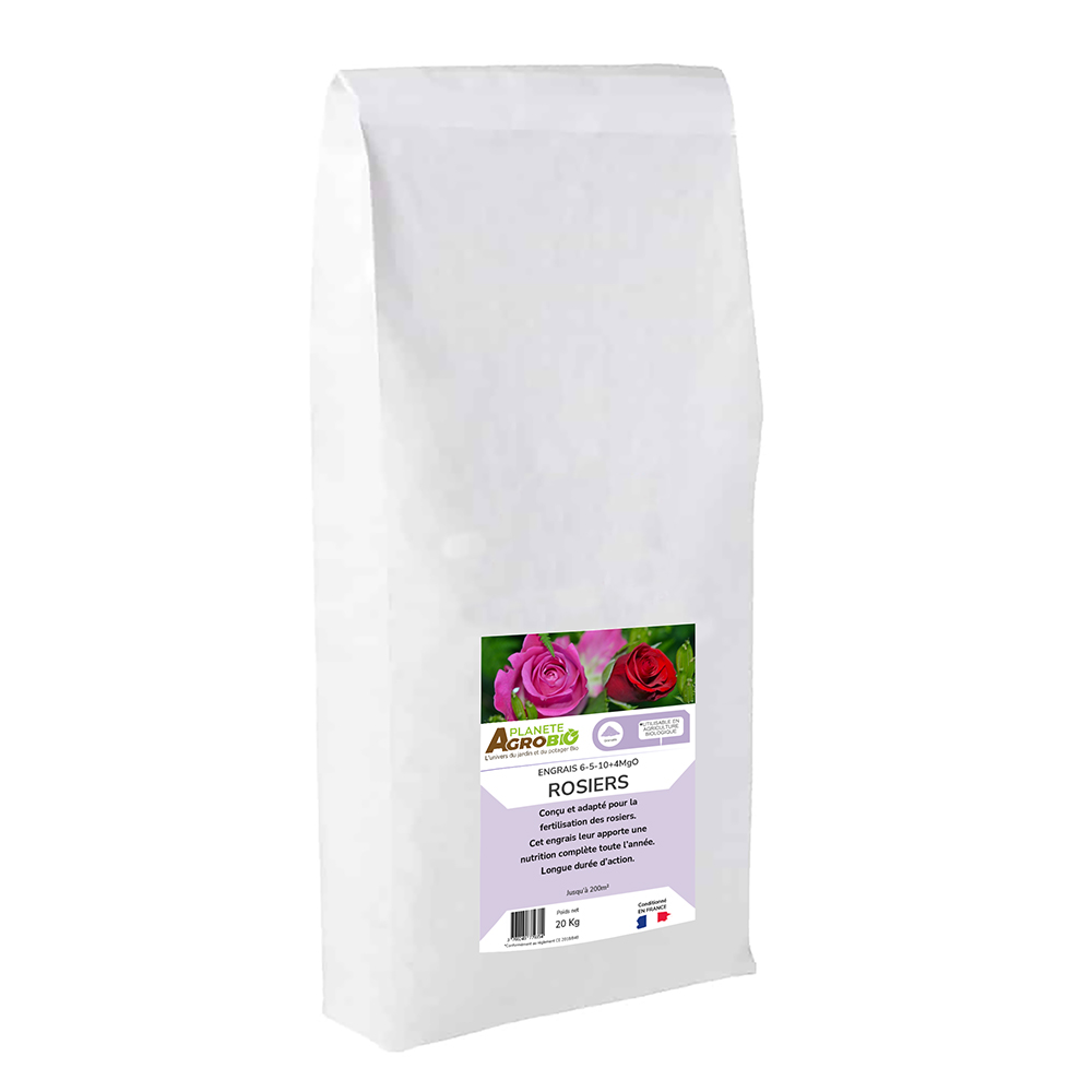 Engrais micro granulés rosiers 20kg (NPK 6-5-10)