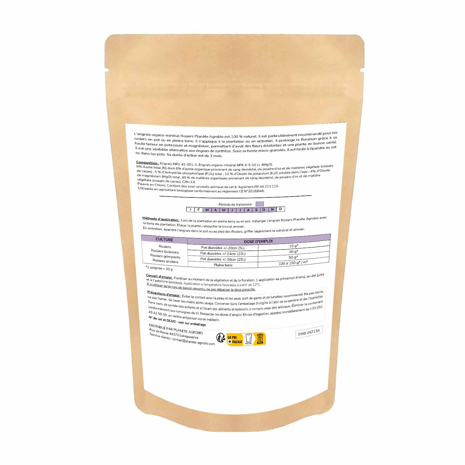 Engrais micro granulés rosiers 1.5kg (NPK 6-5-10) – Image 2