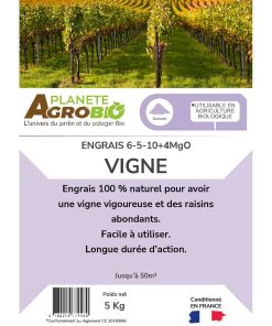 Engrais micro granulés vignes 5Kg (NPK 6-5-10) – Image 3