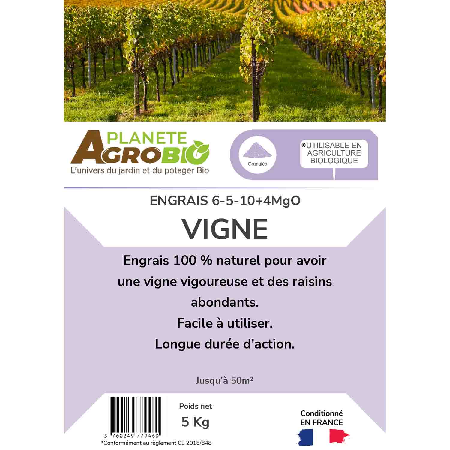Engrais micro granulés vignes 5Kg (NPK 6-5-10) – Image 3