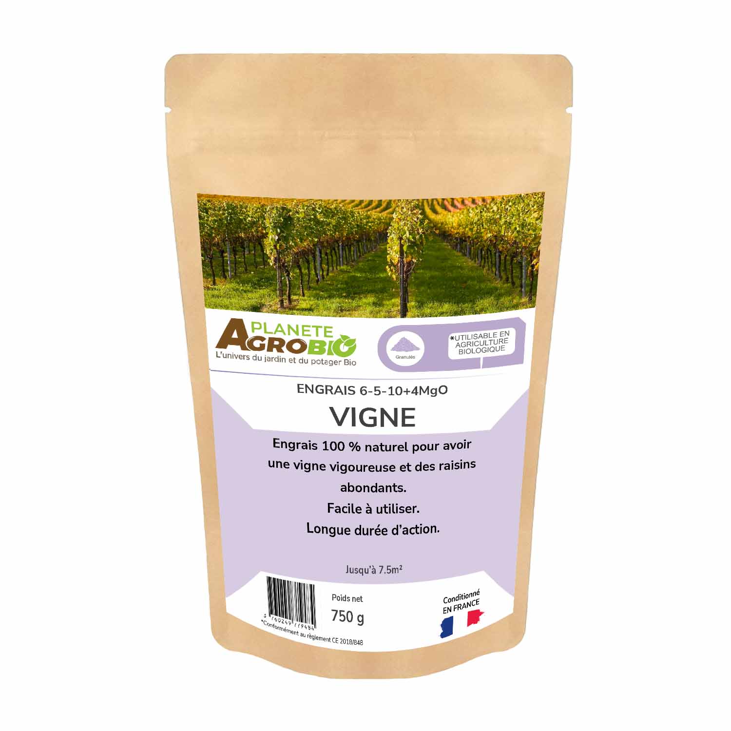 Engrais micro granulés vignes 750g (NPK 6-5-10)