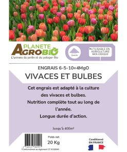 Engrais micro granulés vivaces et bulbes 20kg (NPK 6-5-10) – Image 3