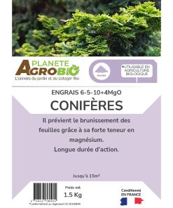 Engrais micro granulés conifères 1.5kg (NPK 6-5-10) – Image 3