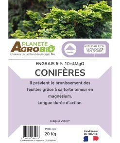 Engrais micro granulés conifères 20kg (NPK 6-5-10) – Image 3
