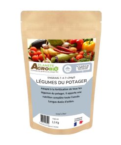 Engrais micro granulés légumes du potager 1.5Kg (NPK 7-4-7)