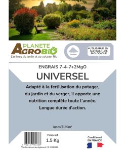 Engrais micro granulés universel 1.5Kg (NPK 7-4-7) – Image 3