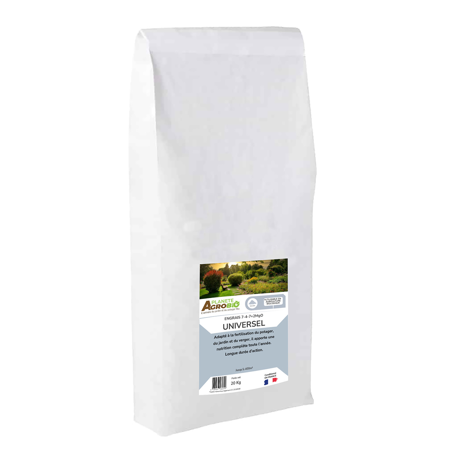 Engrais micro granulés universel 20Kg (NPK 7-4-7)