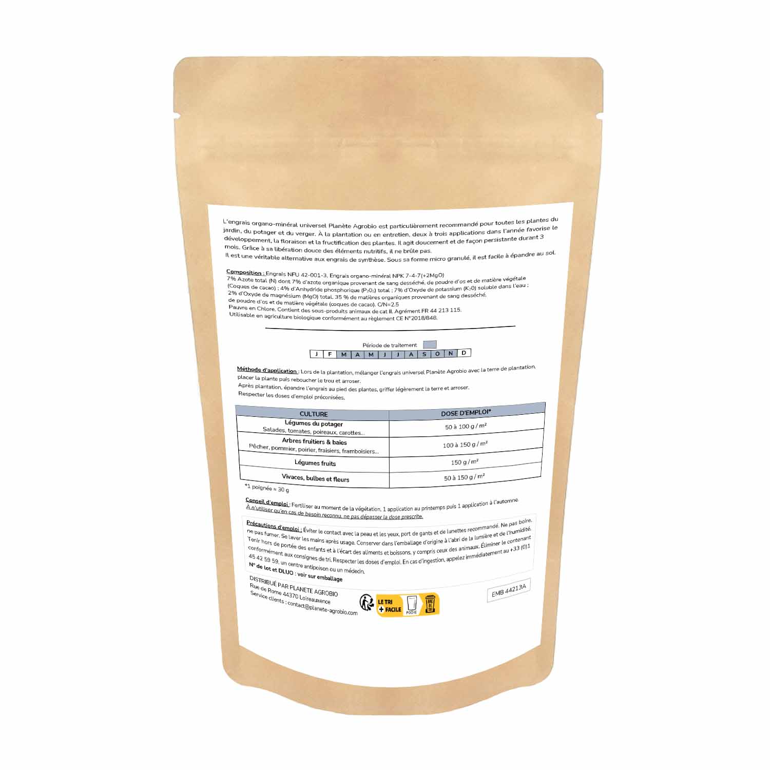 Engrais micro granulés universel 1.5Kg (NPK 7-4-7) – Image 2