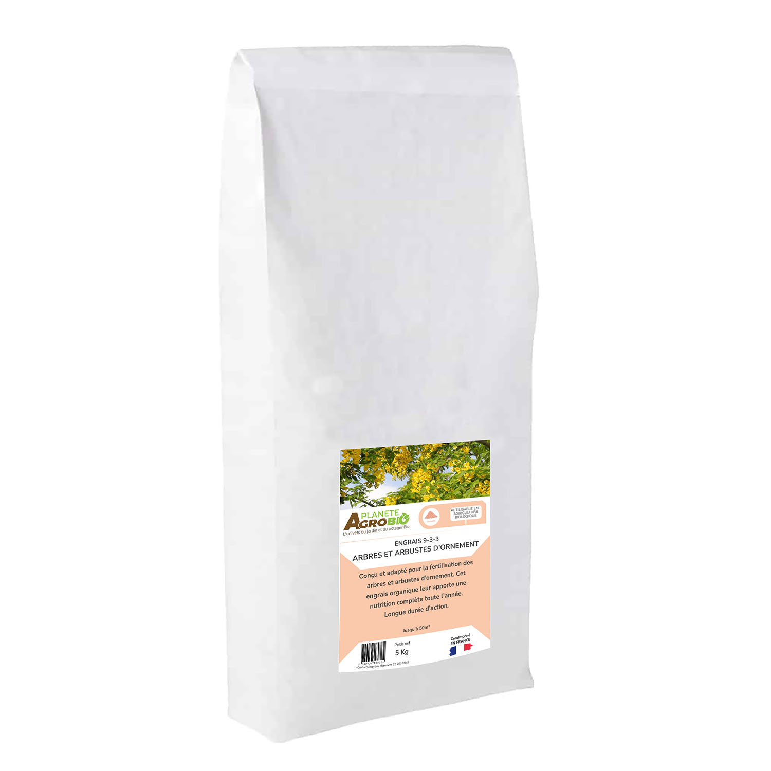 Engrais micro granulés arbres et arbustes d'ornement 5Kg (NPK 9-3-3)