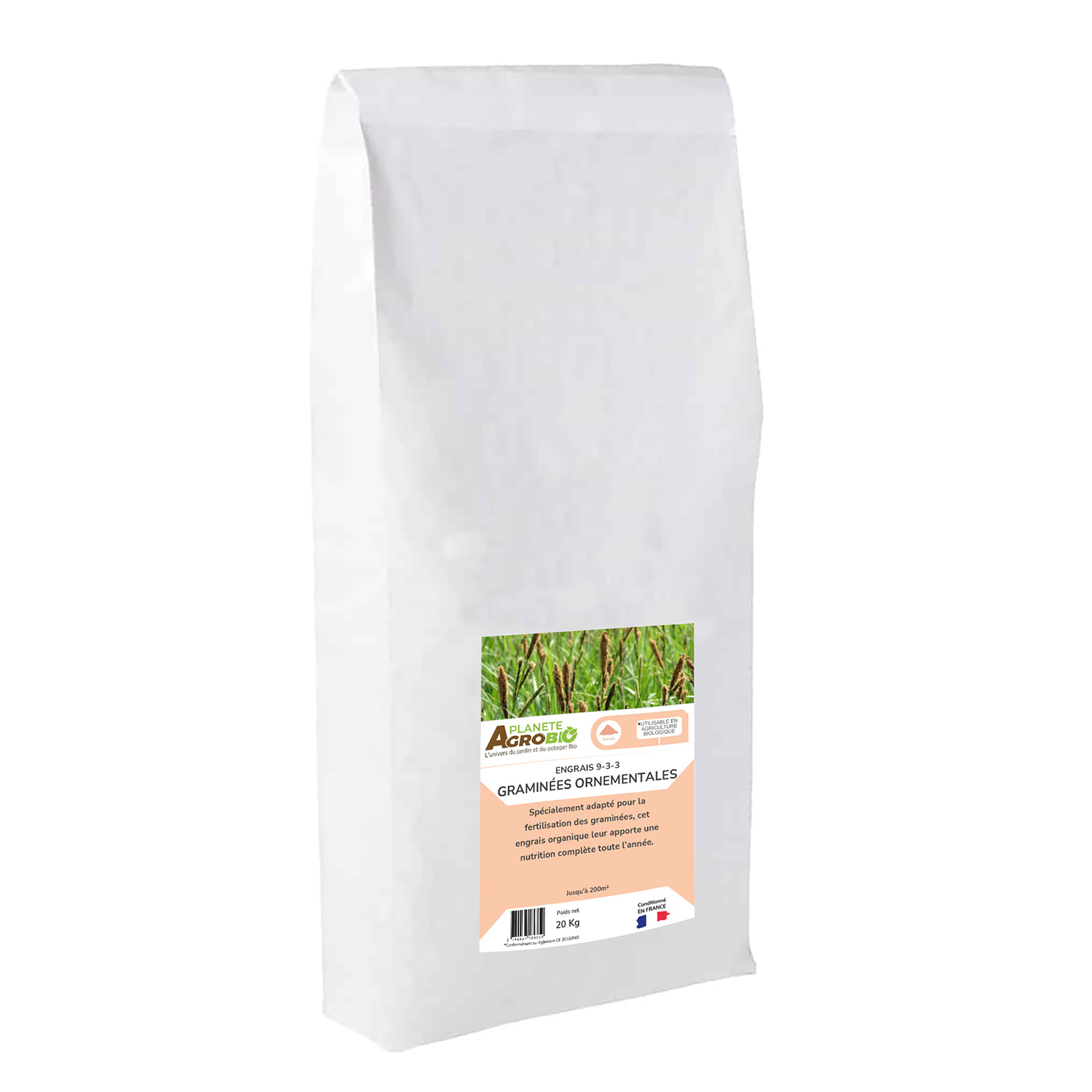 Engrais micro granulés graminées ornementales 20Kg (NPK 9-3-3)