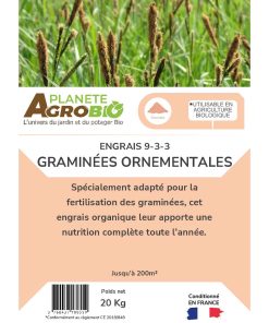 Engrais micro granulés graminées ornementales 20Kg (NPK 9-3-3) – Image 3