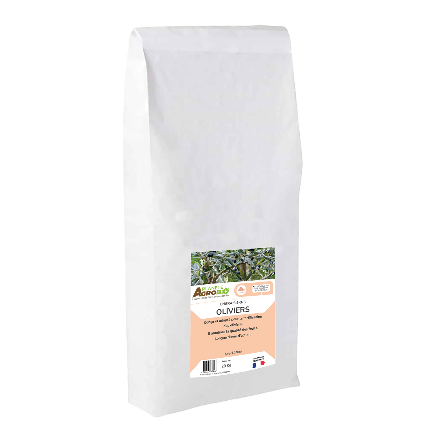 Engrais micro granulés oliviers 20kg (NPK 9-3-3)