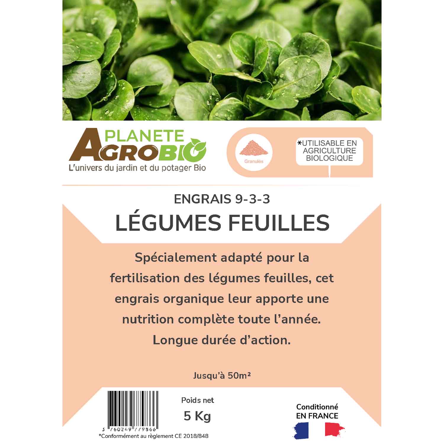 Engrais micro granulés légumes feuilles 5kg (NPK 9-3-3) – Image 3