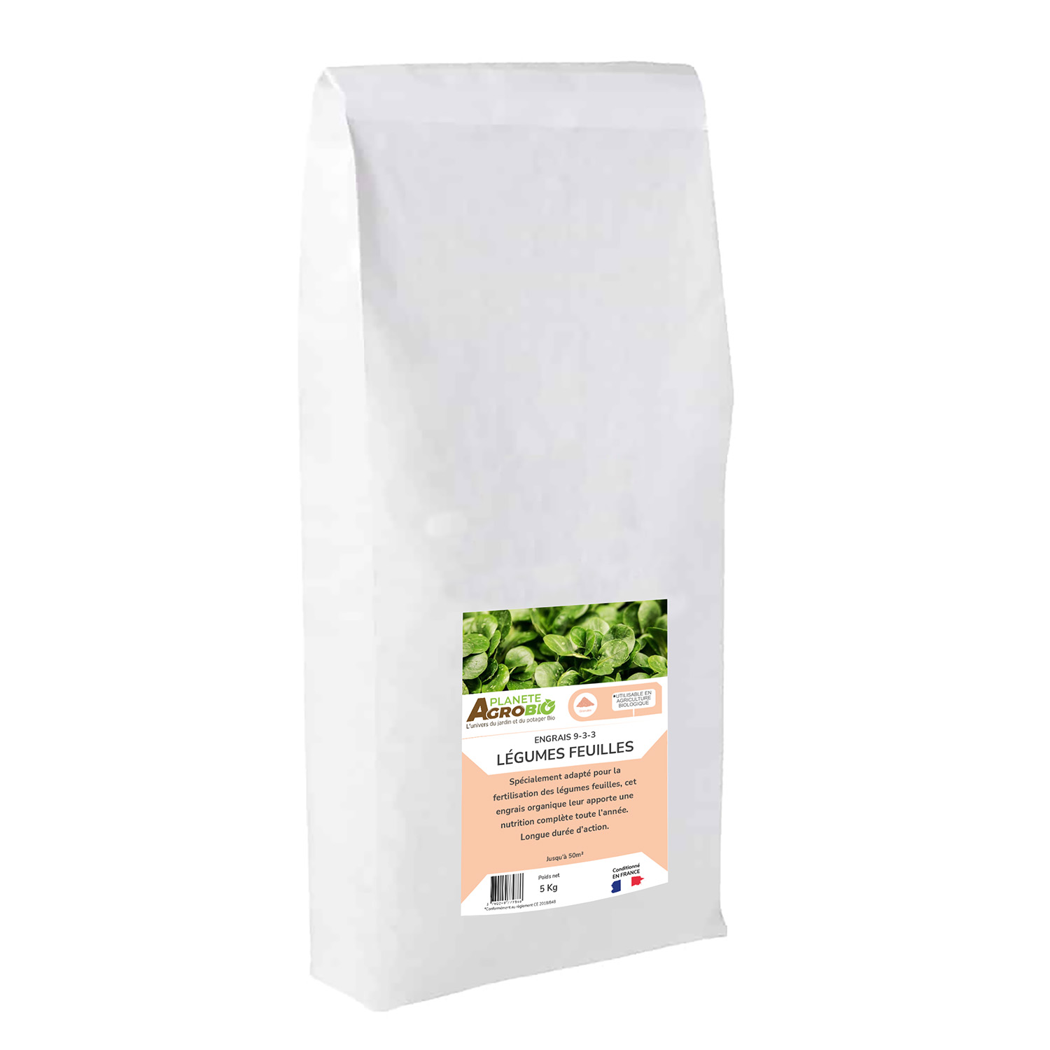 Engrais micro granulés légumes feuilles 5kg (NPK 9-3-3)