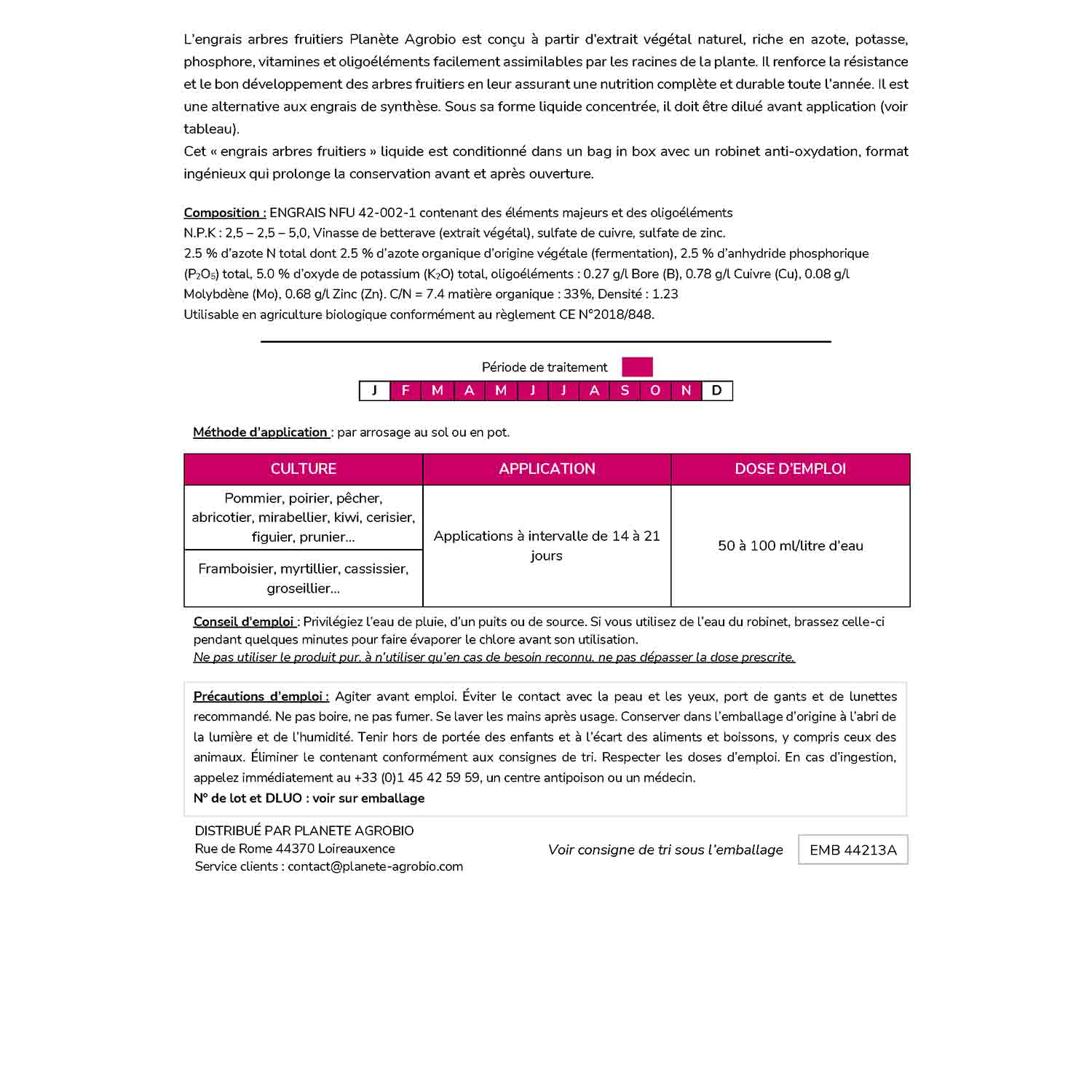 Engrais arbres fruitiers 3L – Image 5