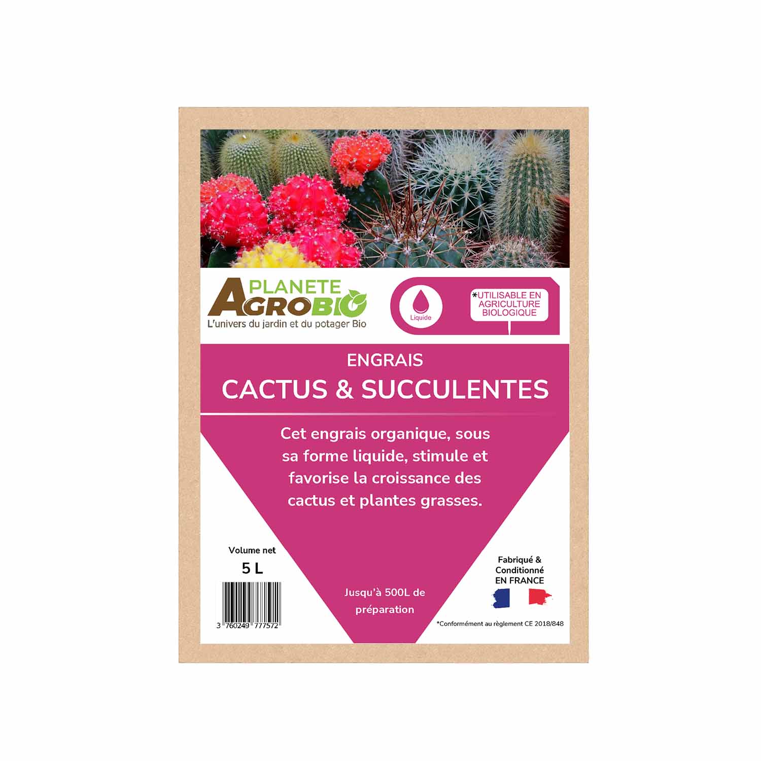 Engrais cactus et succulentes 5L – Image 2