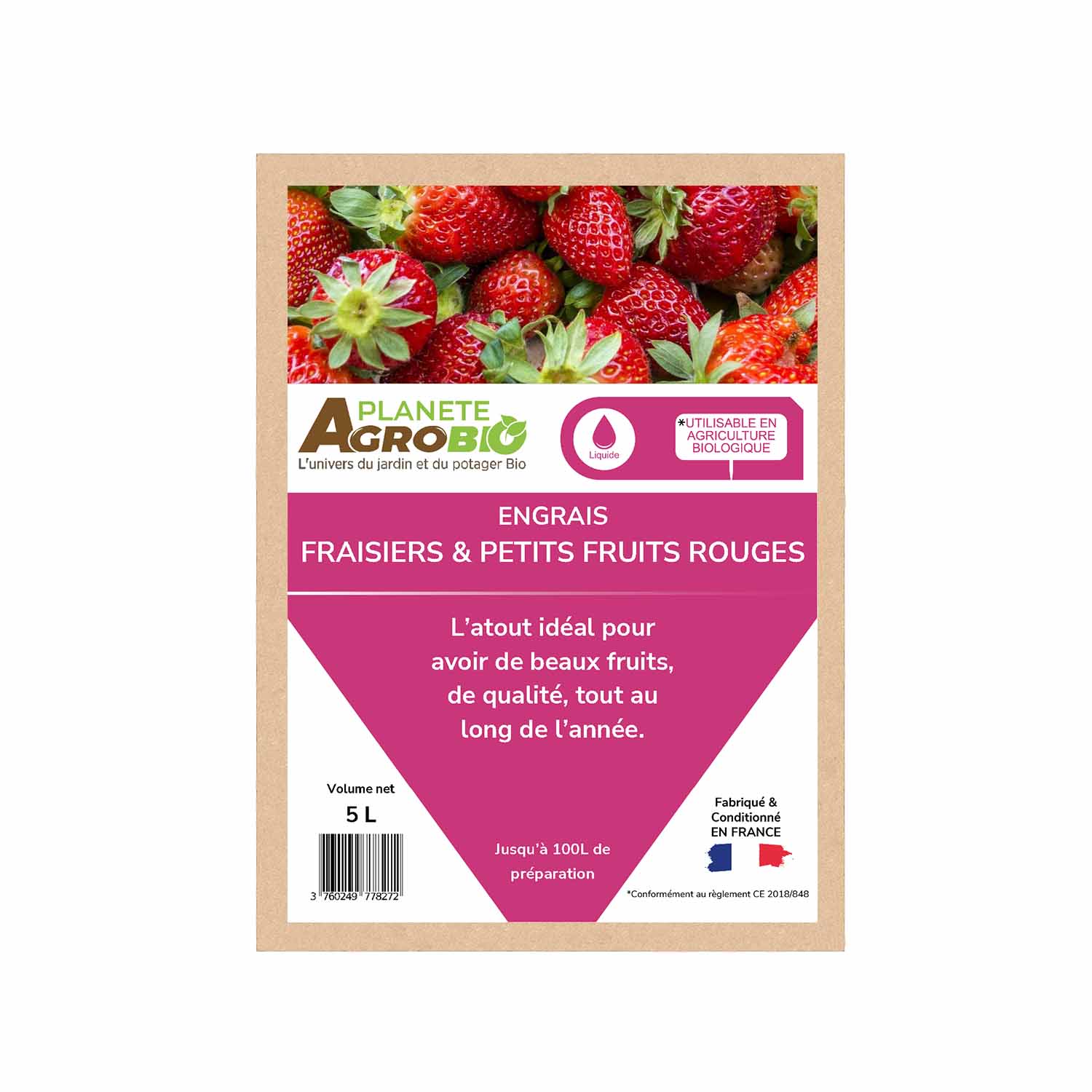 Engrais fraisiers et petits fruits 5L – Image 2