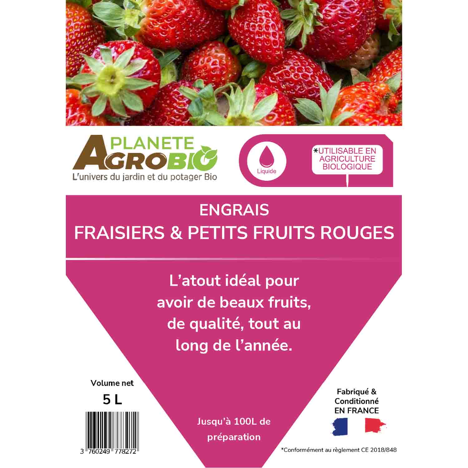 Engrais fraisiers et petits fruits 5L – Image 4