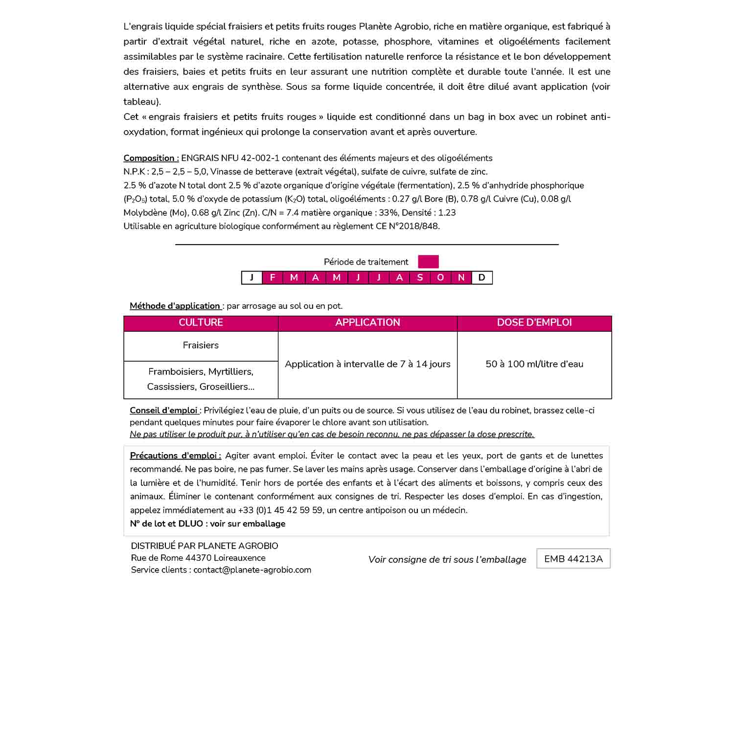 Engrais fraisiers et petits fruits 5L – Image 5