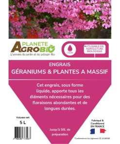 Engrais géraniums et plantes à massifs 5L – Image 4