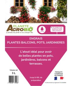Engrais plantes balcons, pots et jardinières 3L – Image 4