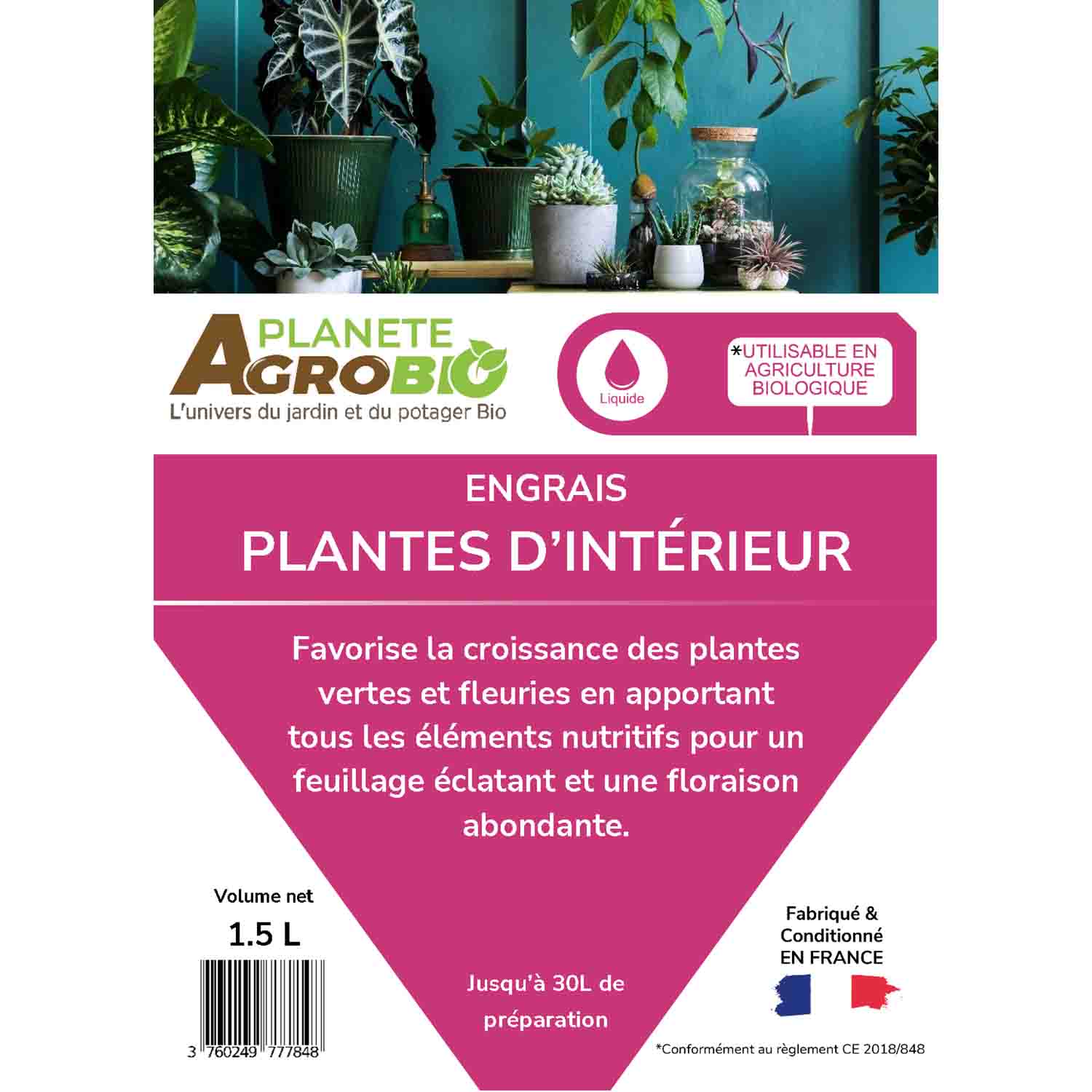 Engrais plantes d'intérieur 1.5L – Image 4