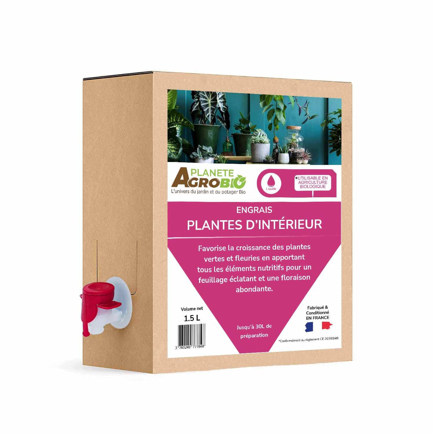 Engrais plantes d'intérieur 1.5L