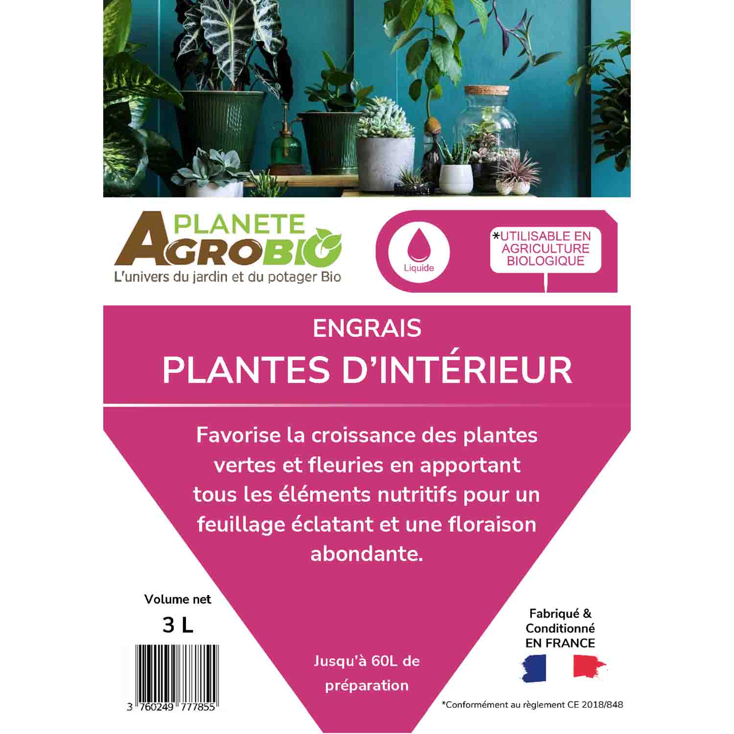 Engrais plantes d'intérieur 3L – Image 4