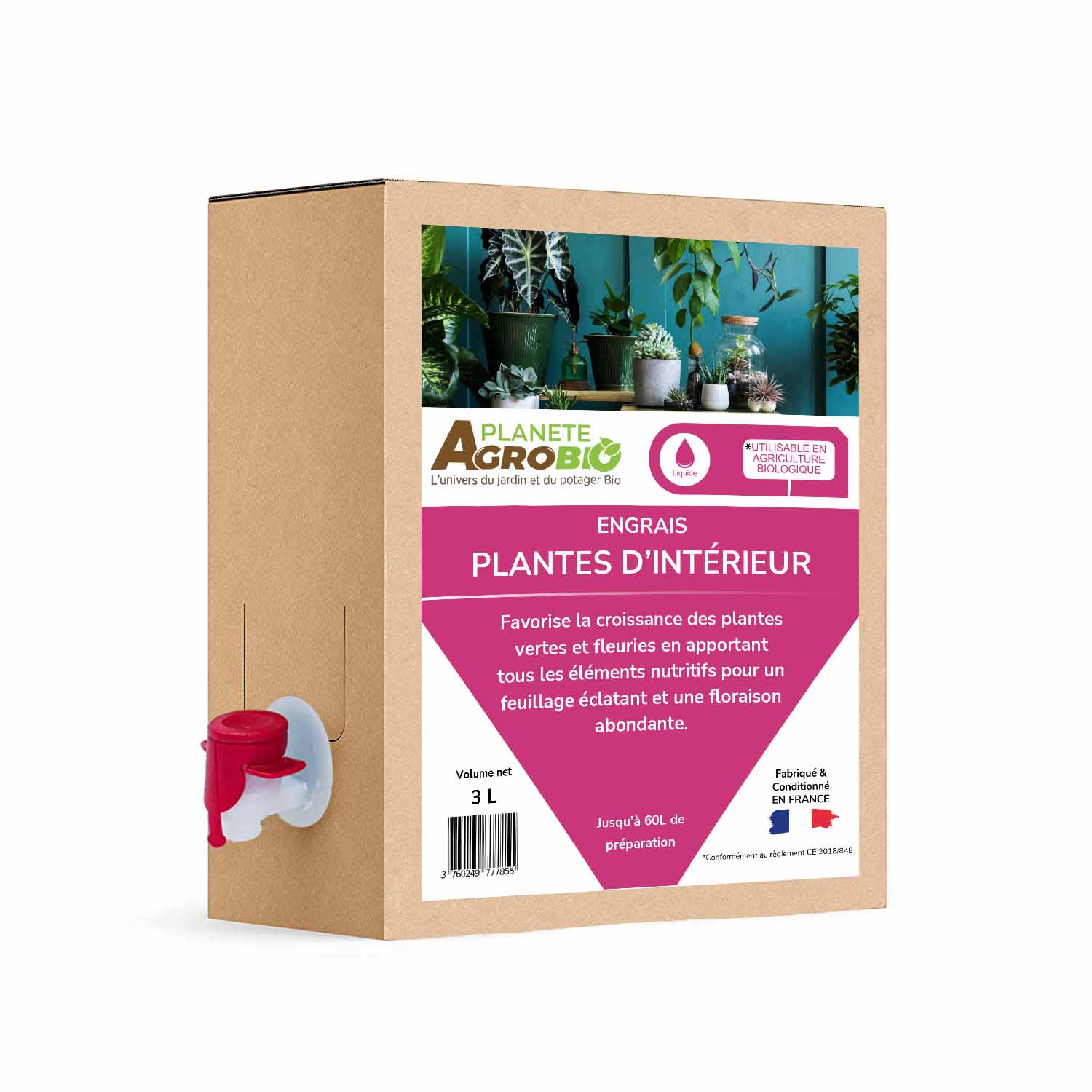 Engrais plantes d'intérieur 3L