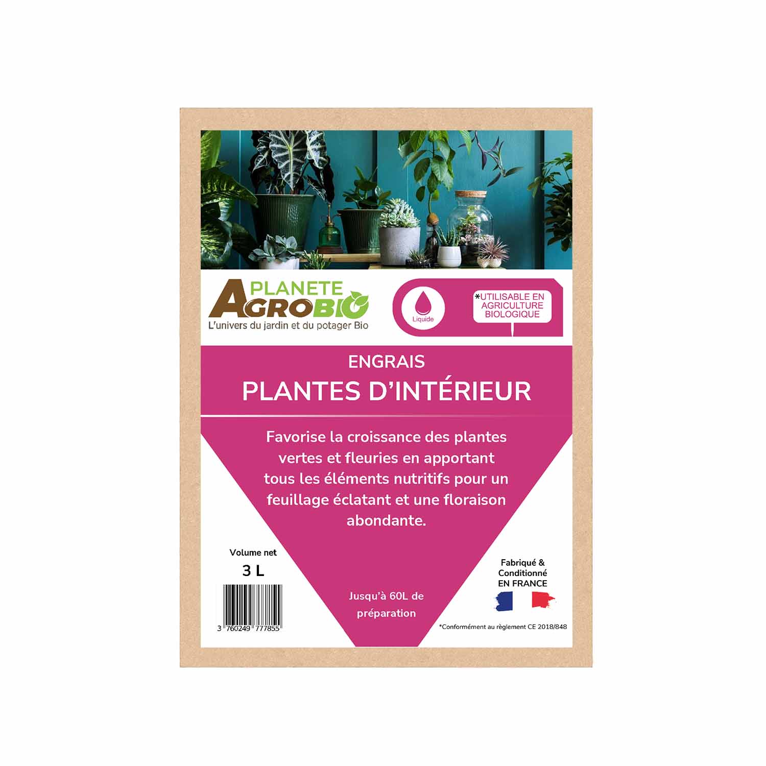 Engrais plantes d'intérieur 3L – Image 2