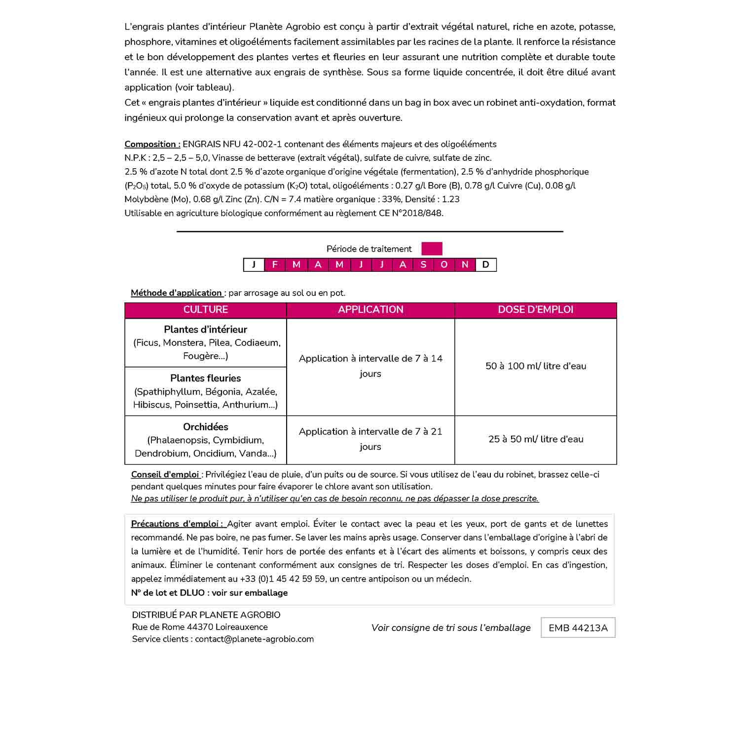 Engrais plantes d'intérieur 3L – Image 5