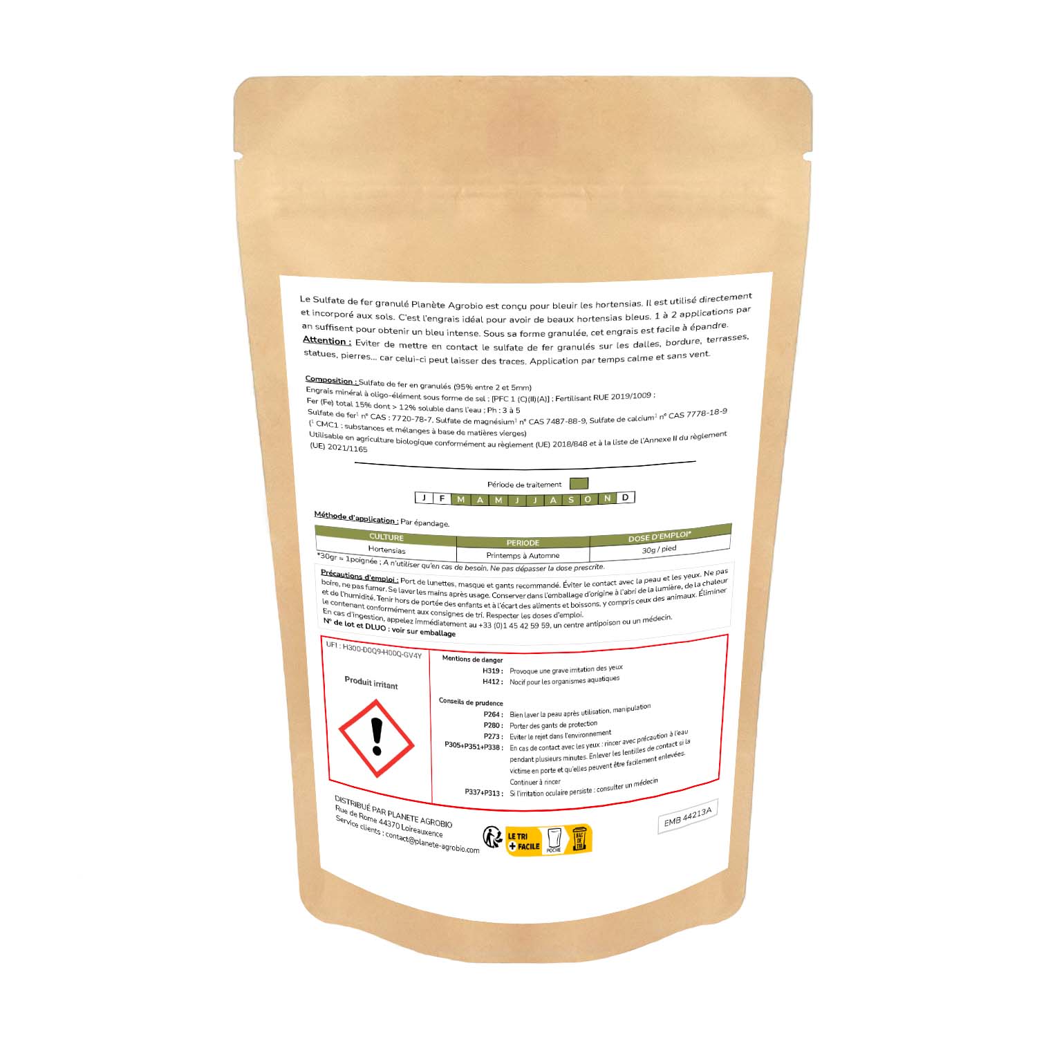 Sulfate de fer granulés hortensia bleu 1.5Kg – Image 2