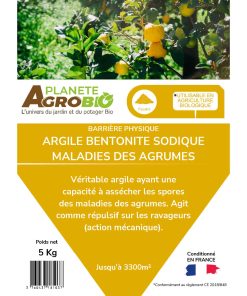 Barrière physique Argile bentonite sodique - Maladies des agrumes 5Kg – Image 3